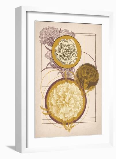 Floral Geometry-null-Framed Art Print