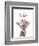 Floral Giraffe Be Kind-Leah Straatsma-Framed Premium Giclee Print