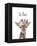 Floral Giraffe Be Kind-Leah Straatsma-Framed Stretched Canvas
