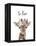 Floral Giraffe Be Kind-Leah Straatsma-Framed Stretched Canvas