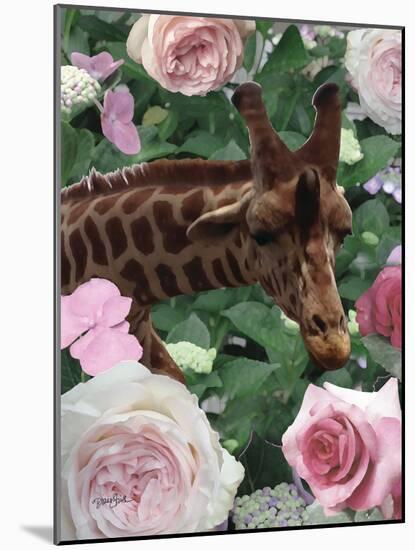Floral Giraffe-Diane Stimson-Mounted Art Print