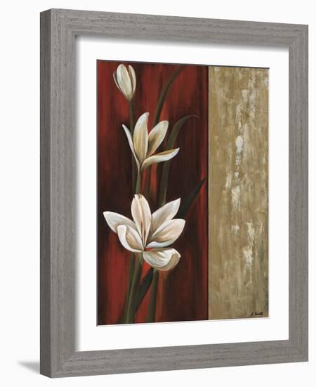 Floral Gold I-Emmanuel Cometa-Framed Giclee Print