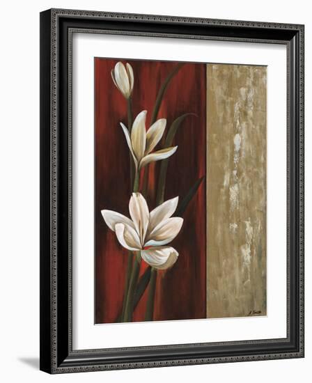 Floral Gold I-Emmanuel Cometa-Framed Giclee Print