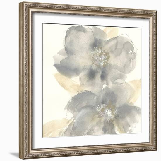 Floral Gray II-Chris Paschke-Framed Premium Giclee Print