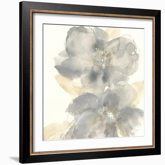 Floral Gray II-Chris Paschke-Framed Premium Giclee Print