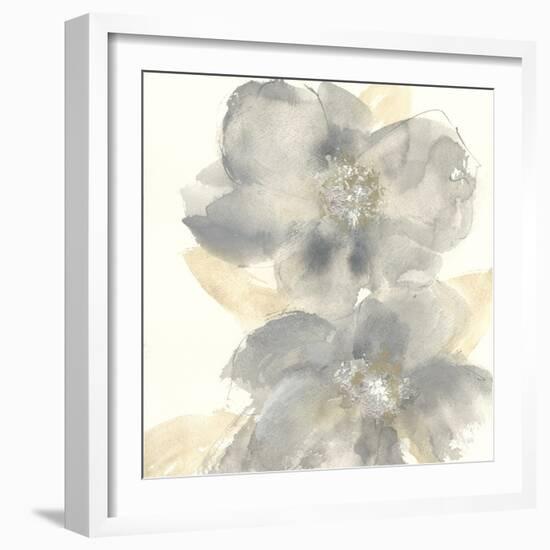 Floral Gray II-Chris Paschke-Framed Premium Giclee Print