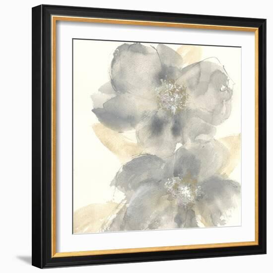 Floral Gray II-Chris Paschke-Framed Premium Giclee Print