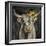 Floral Highland Cow-Silvia Vassileva-Framed Art Print