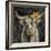 Floral Highland Cow-Silvia Vassileva-Framed Art Print