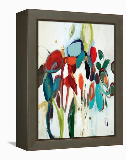 Floral Hints-Lisa Ridgers-Framed Stretched Canvas