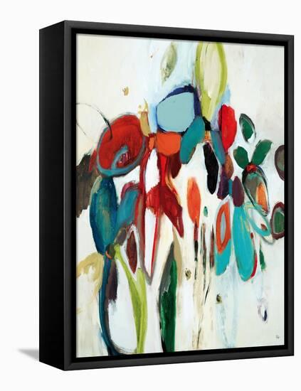 Floral Hints-Lisa Ridgers-Framed Stretched Canvas
