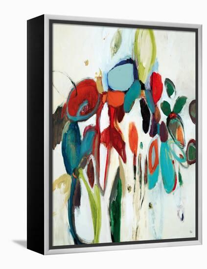 Floral Hints-Lisa Ridgers-Framed Stretched Canvas