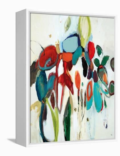 Floral Hints-Lisa Ridgers-Framed Stretched Canvas