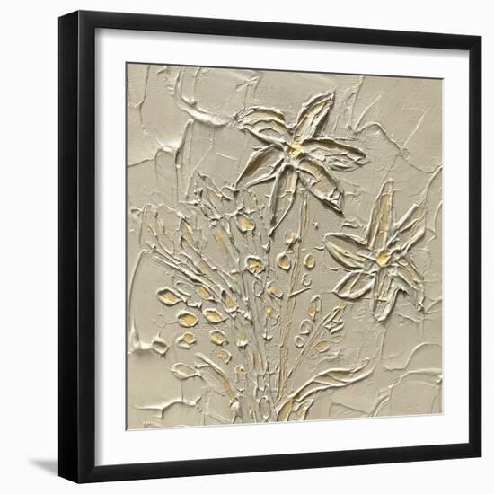 Floral Impasto - Flourish-Erika Greenfield-Framed Giclee Print