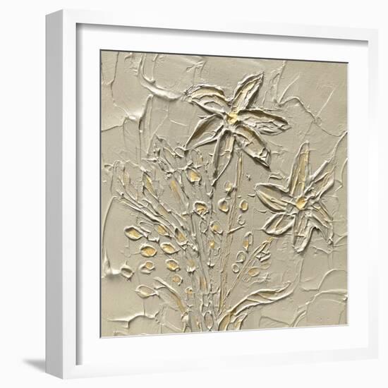 Floral Impasto - Flourish-Erika Greenfield-Framed Giclee Print