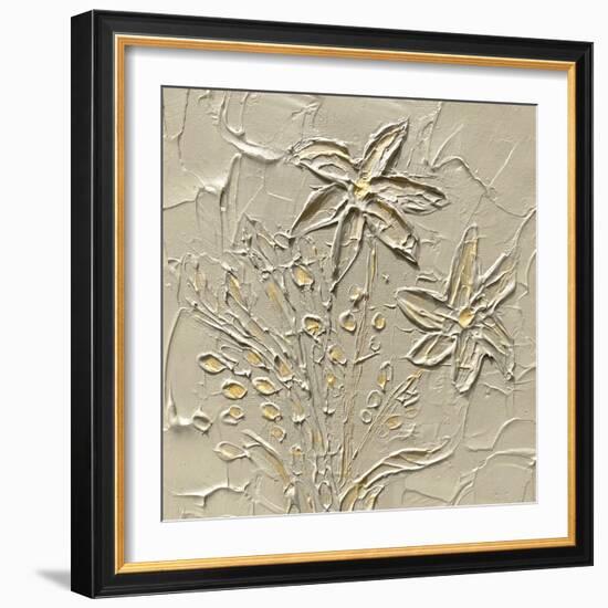 Floral Impasto - Flourish-Erika Greenfield-Framed Giclee Print