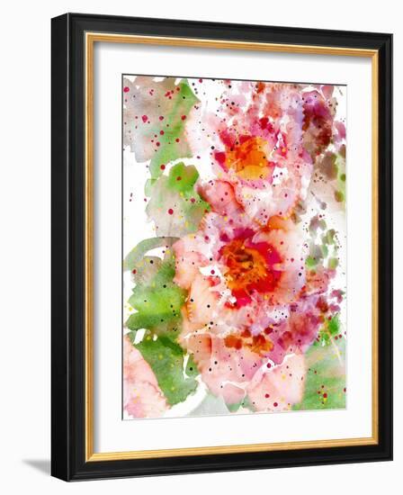 Floral in Bloom IV-Chamira Young-Framed Art Print