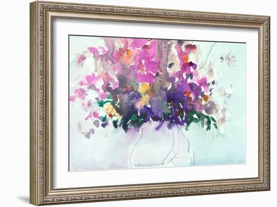 Floral in Pitcher I-Samuel Dixon-Framed Art Print