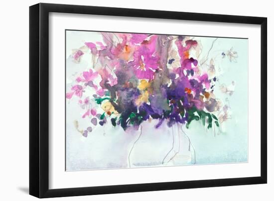 Floral in Pitcher I-Samuel Dixon-Framed Art Print