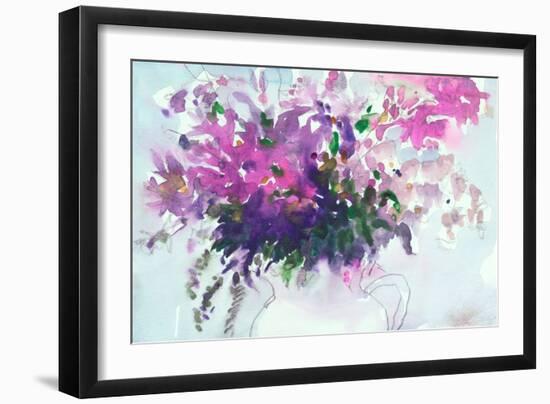 Floral in Pitcher II-Samuel Dixon-Framed Art Print