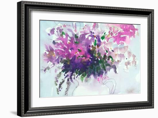 Floral in Pitcher II-Samuel Dixon-Framed Art Print