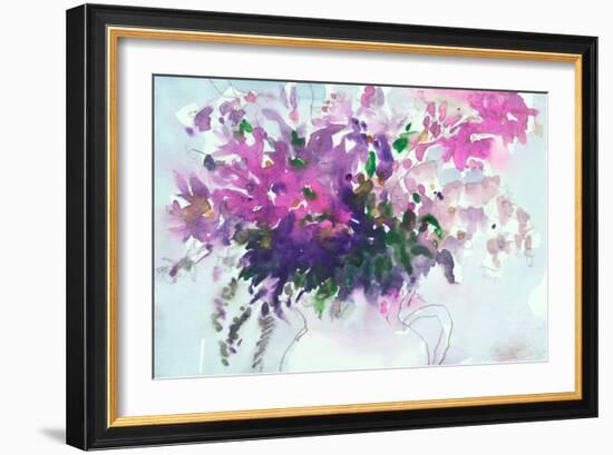 Floral in Pitcher II-Samuel Dixon-Framed Art Print