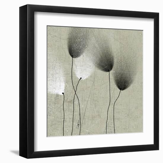 Floral in Shades II-null-Framed Art Print