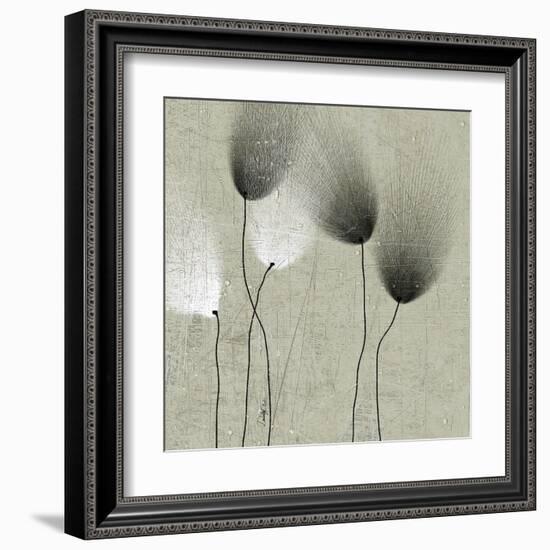 Floral in Shades II-null-Framed Art Print