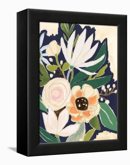 Floral Interim I-June Vess-Framed Stretched Canvas