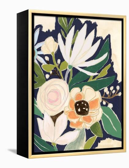 Floral Interim I-June Vess-Framed Stretched Canvas