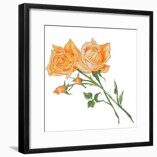 Floral IV-Linda Baliko-Framed Art Print