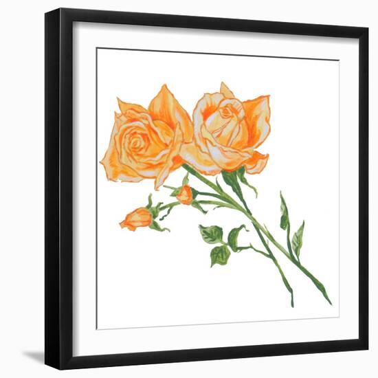 Floral IV-Linda Baliko-Framed Art Print