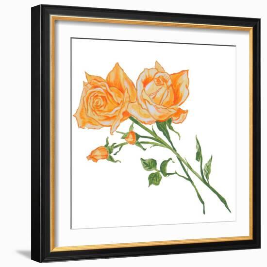 Floral IV-Linda Baliko-Framed Art Print