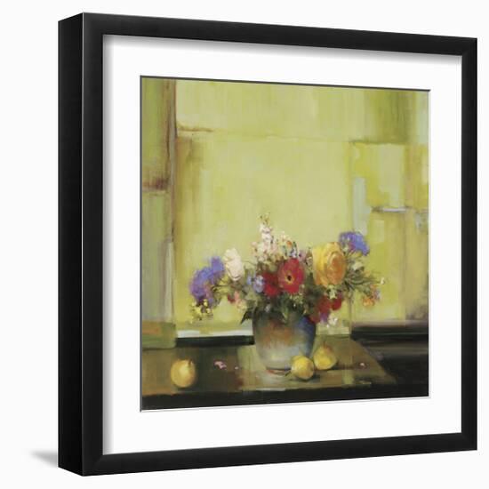 Floral Kaleidoscope I-Jennie Tomao-Framed Giclee Print