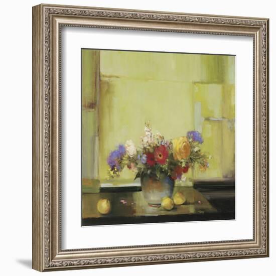 Floral Kaleidoscope I-Jennie Tomao-Framed Giclee Print