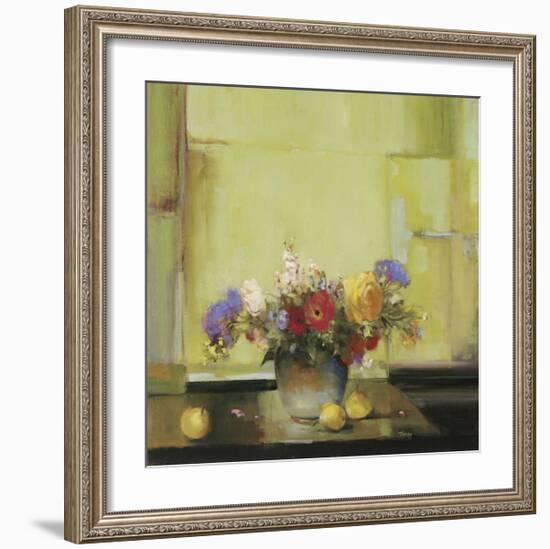 Floral Kaleidoscope I-Jennie Tomao-Framed Giclee Print