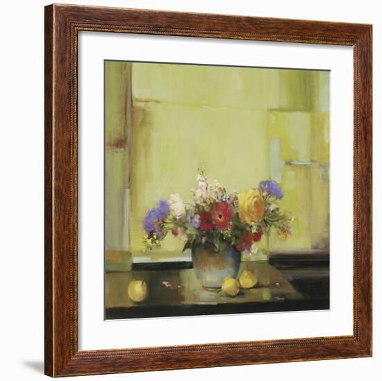 Floral Kaleidoscope I-Jennie Tomao-Framed Giclee Print