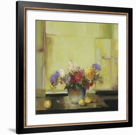 Floral Kaleidoscope I-Jennie Tomao-Framed Giclee Print