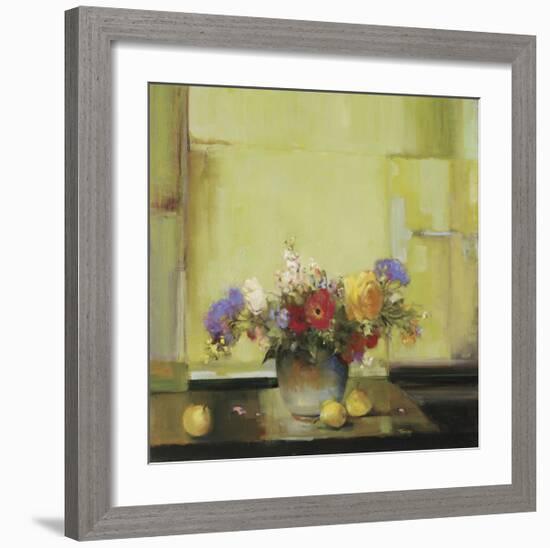 Floral Kaleidoscope I-Jennie Tomao-Framed Giclee Print