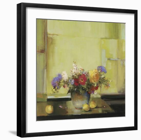 Floral Kaleidoscope I-Jennie Tomao-Framed Giclee Print