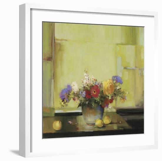 Floral Kaleidoscope I-Jennie Tomao-Framed Giclee Print