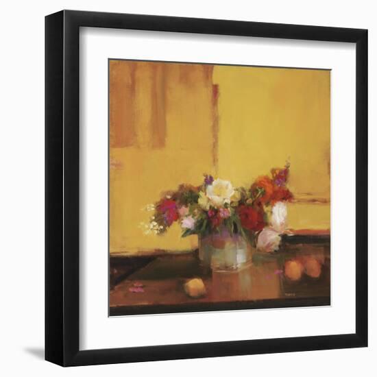 Floral Kaleidoscope II-Jennie Tomao-Framed Giclee Print