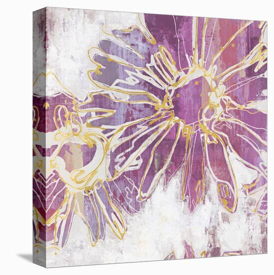 Floral Kick I - Blush-Bridges-Framed Stretched Canvas