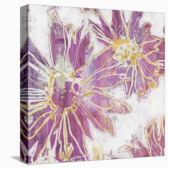 Floral Kick II - Blush-Bridges-Framed Stretched Canvas
