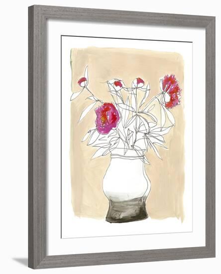 Floral Lineation II-Katrien Soeffers-Framed Giclee Print