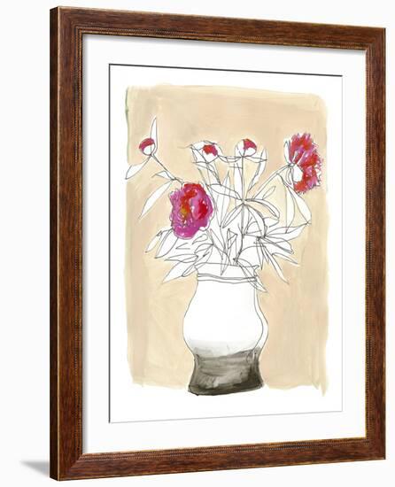 Floral Lineation II-Katrien Soeffers-Framed Giclee Print