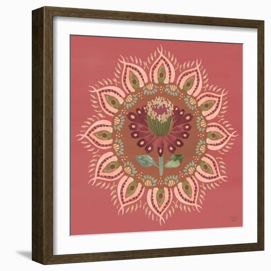 Floral Mandala I-Dina June-Framed Art Print