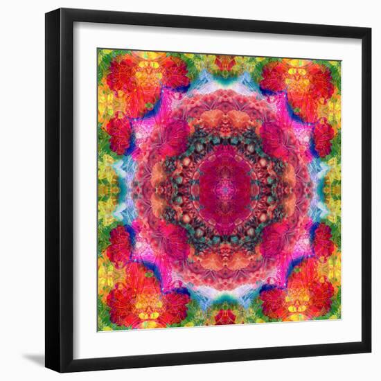 Floral Mandala Ornament-Alaya Gadeh-Framed Photographic Print