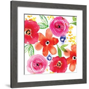 Floral Medley I-Sara Berrenson-Framed Art Print