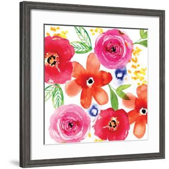 Floral Medley I-Sara Berrenson-Framed Art Print